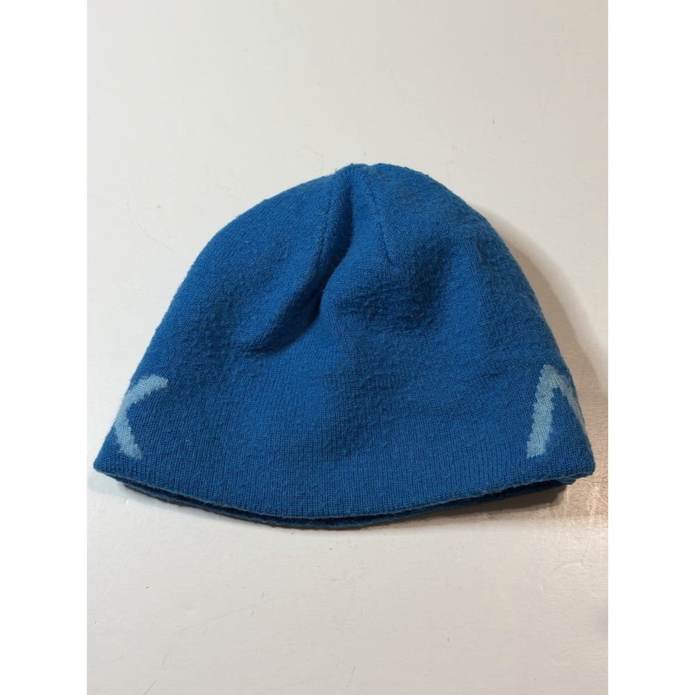 RARE ARC'TERYX VINTAGE Beanie Knit Wool Blend Hat shrunk - Picture 3 of 5